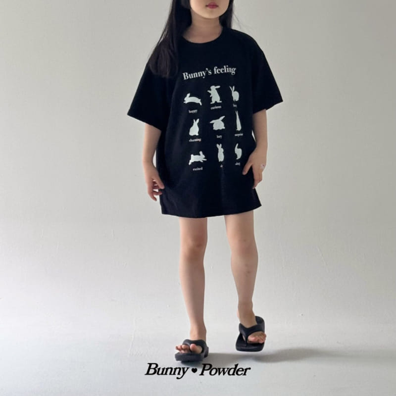 Bunny Powder - Korean Children Fashion - #kidsshorts - Feeling Bunny Tee With Mom - 3