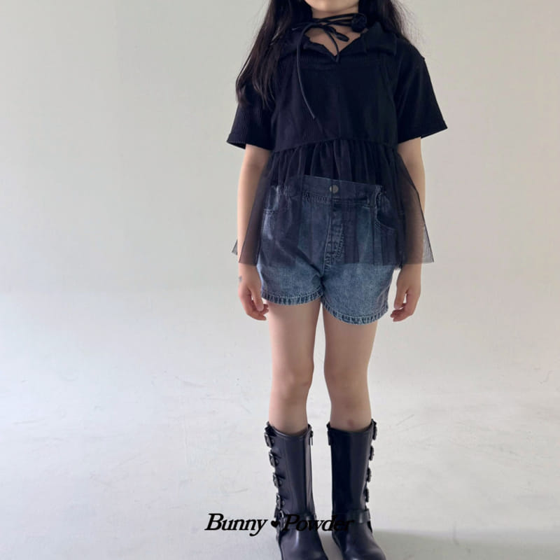 Bunny Powder - Korean Children Fashion - #kidsstore - Nurd Collar Tee - 9