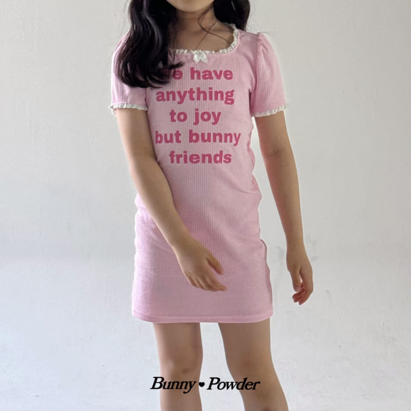 Bunny Powder - Korean Children Fashion - #kidsstore - Aespa One-Piece - 4