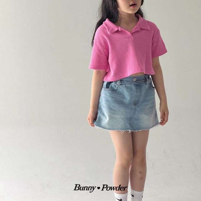 Bunny Powder - Korean Children Fashion - #toddlerclothing - Nurd Collar Tee