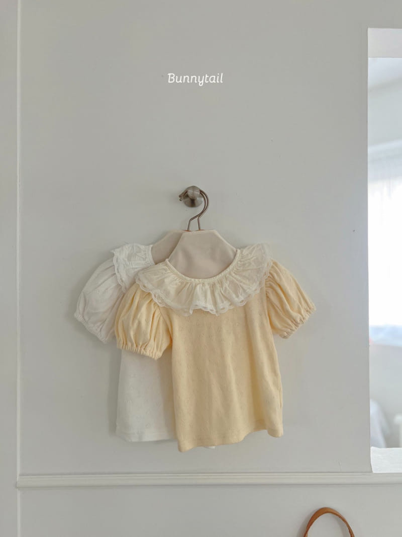 Bunnytail - Korean Children Fashion - #designkidswear - Eyelet Tee - 4