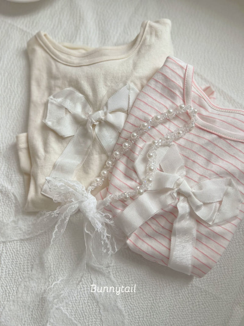 Bunnytail - Korean Children Fashion - #littlefashionista - Eli Ribbon Tee - 4