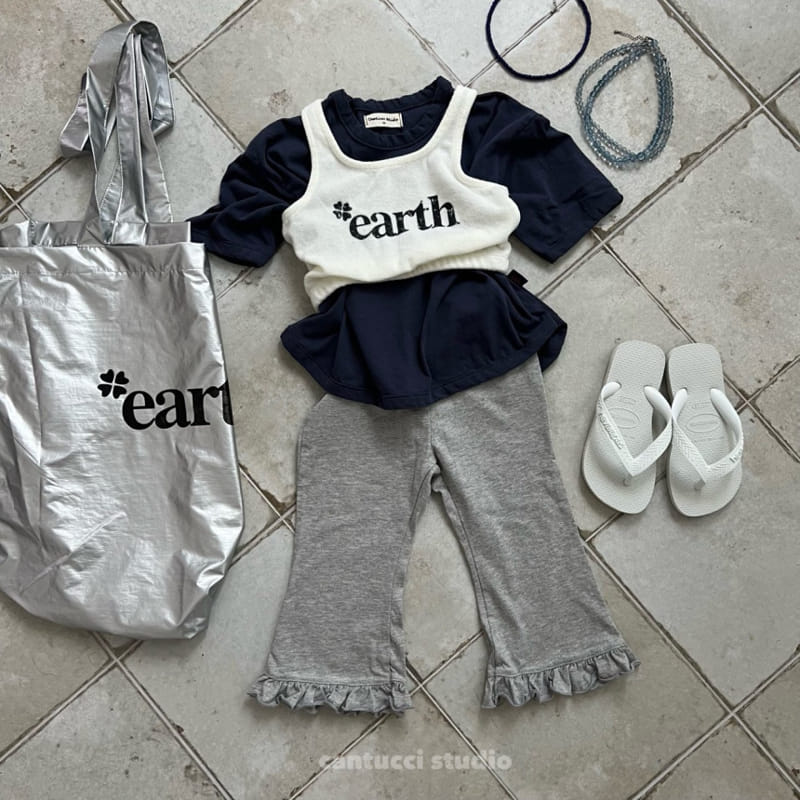 Cantucci Studio - Korean Children Fashion - #fashionkids - Earth Terry Crop Tee - 10