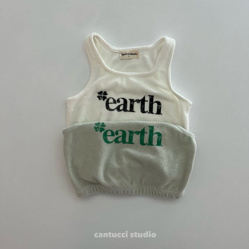 Cantucci Studio - Korean Children Fashion - #minifashionista - Earth Terry Crop Tee - 4