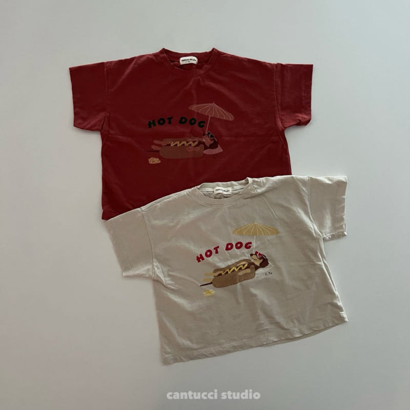 Cantucci Studio - Korean Children Fashion - #prettylittlegirls - Hot Dog Tee With  Mom - 2