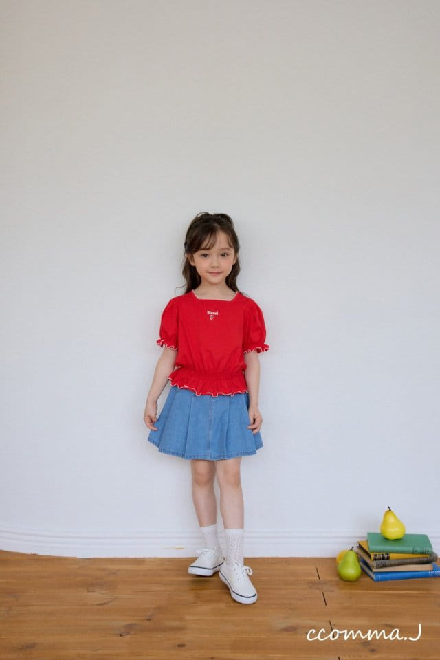 Ccommaj - Korean Children Fashion - #childofig - Summer Pleats Denim  - 6