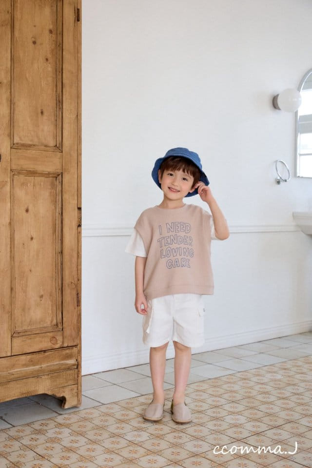 Ccommaj - Korean Children Fashion - #designkidswear - Shot Sleeve Vest