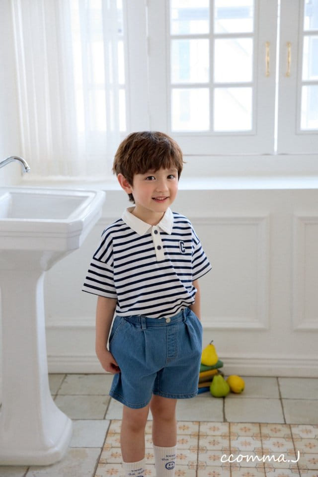 Ccommaj - Korean Children Fashion - #discoveringself - Wintuck Denim Shorts - 3