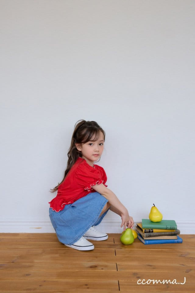 Ccommaj - Korean Children Fashion - #fashionkids - Summer Pleats Denim  - 10