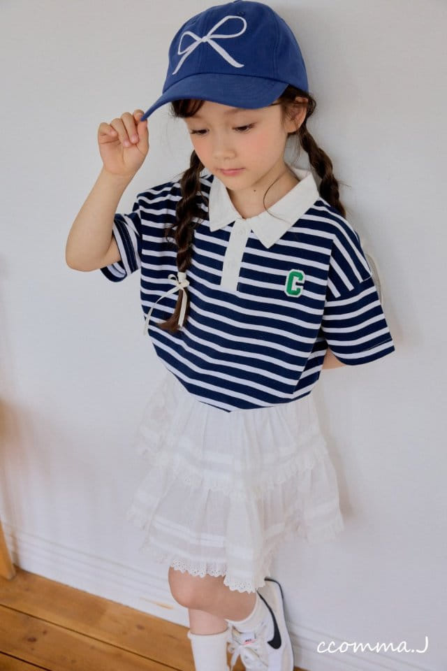 Ccommaj - Korean Children Fashion - #kidsshorts - Standard Collar Tee - 8