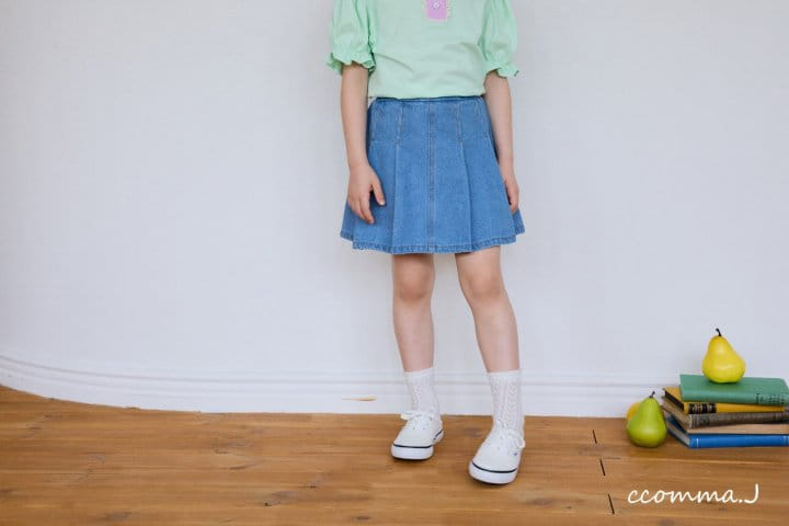 Ccommaj - Korean Children Fashion - #minifashionista - Summer Pleats Denim 