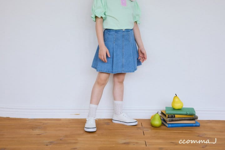 Ccommaj - Korean Children Fashion - #prettylittlegirls - Summer Pleats Denim  - 2