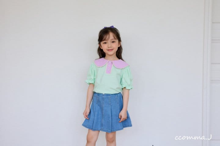 Ccommaj - Korean Children Fashion - #todddlerfashion - Summer Pleats Denim  - 3