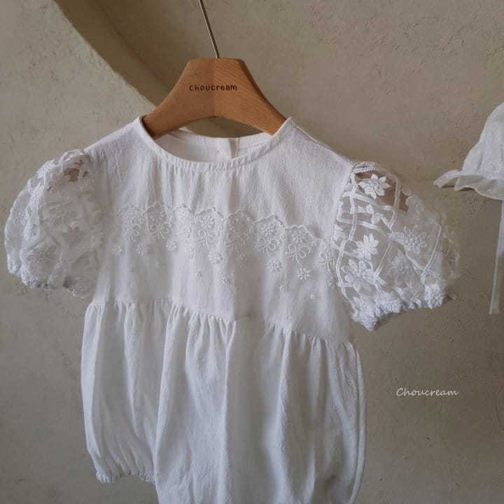 Choucream - Korean Baby Fashion - #babyclothing - Lace Puff Body Suit - 6