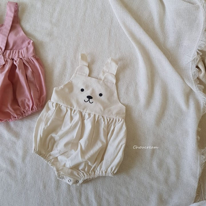 Choucream - Korean Baby Fashion - #babyboutiqueclothing - Baby Bear Dungarees Body Suit - 4