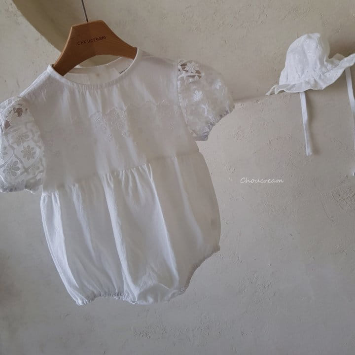 Choucream - Korean Baby Fashion - #babyfever - Lace Puff Body Suit - 8