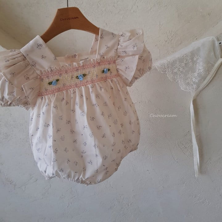 Choucream - Korean Baby Fashion - #babygirlfashion - Rose Smoke Body Suit - 10