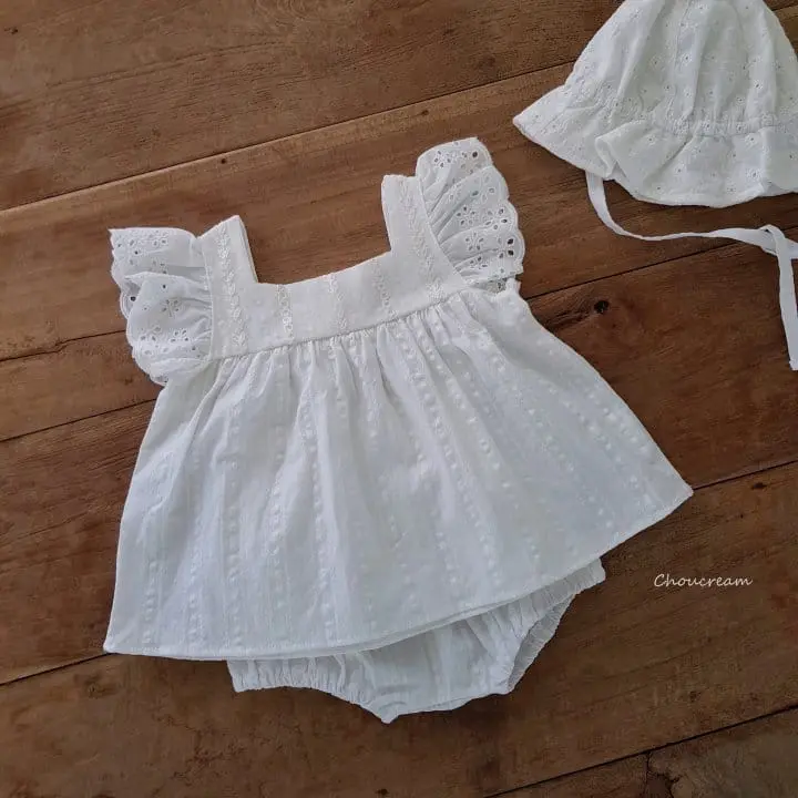 Choucream - Korean Baby Fashion - #babyfever - Humming Frill Top Bottom Set - 4