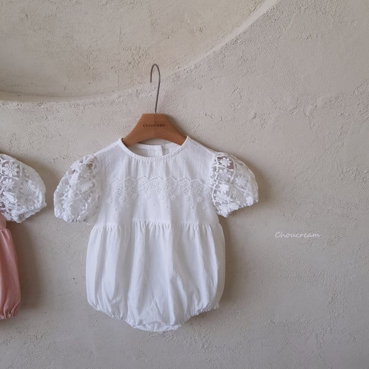 Choucream - Korean Baby Fashion - #babylifestyle - Lace Puff Body Suit - 10