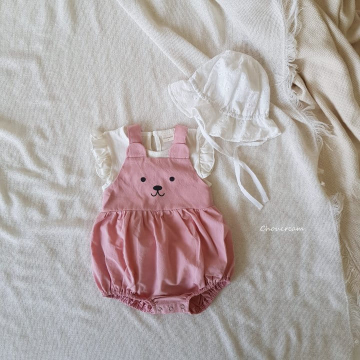 Choucream - Korean Baby Fashion - #babyoninstagram - Baby Bear Dungarees Body Suit - 9