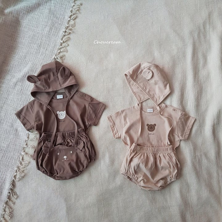 Choucream - Korean Baby Fashion - #babyoninstagram - Hello Bear Tee