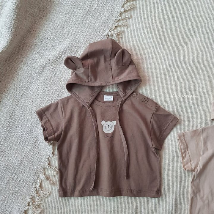 Choucream - Korean Baby Fashion - #babyoutfit - Hello Bear Tee - 4