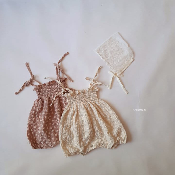 Choucream - Korean Baby Fashion - #babyoutfit - Smoke Flower Body Suit - 2