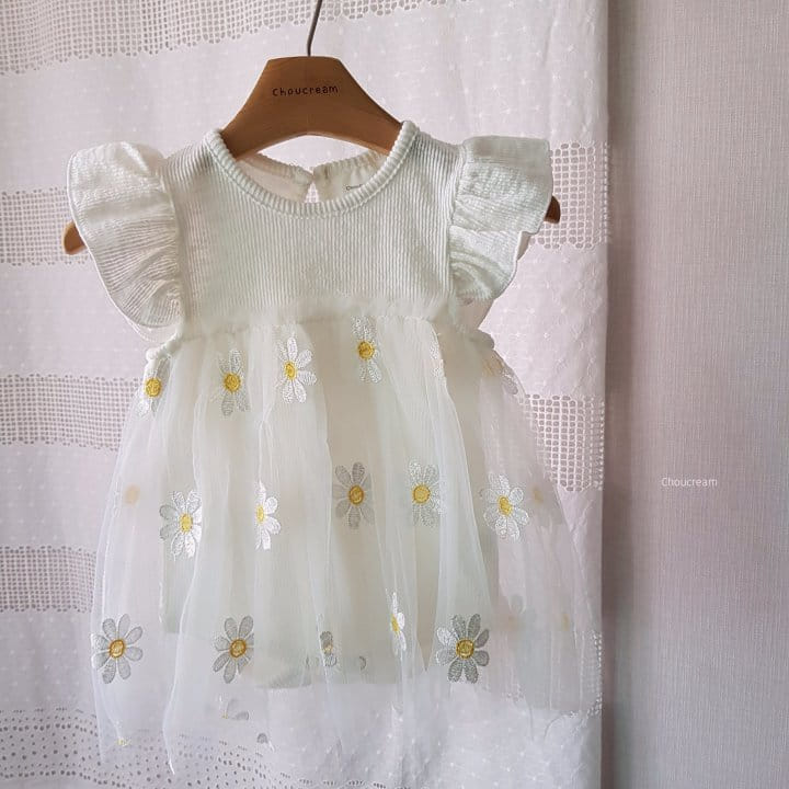 Choucream - Korean Baby Fashion - #babyoutfit - Daisy Body Suit - 2