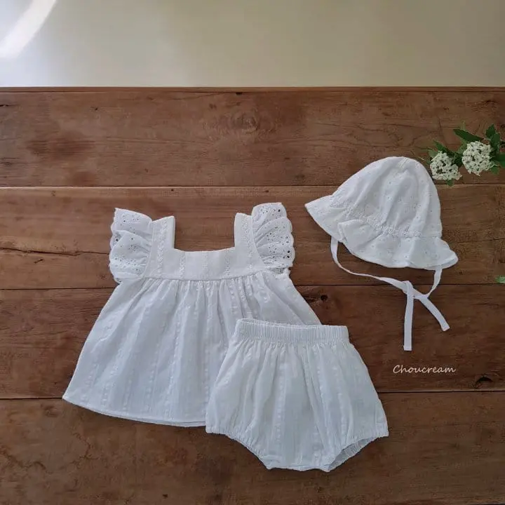 Choucream - Korean Baby Fashion - #babyoutfit - Humming Frill Top Bottom Set - 8