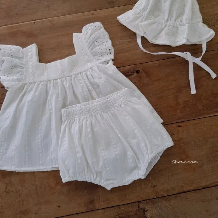 Choucream - Korean Baby Fashion - #babyoutfit - Humming Frill Top Bottom Set - 9