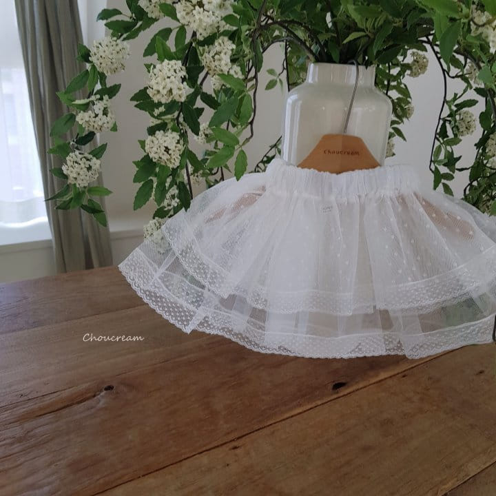 Choucream - Korean Baby Fashion - #babyootd - Kan Kan Lace Skirt - 4