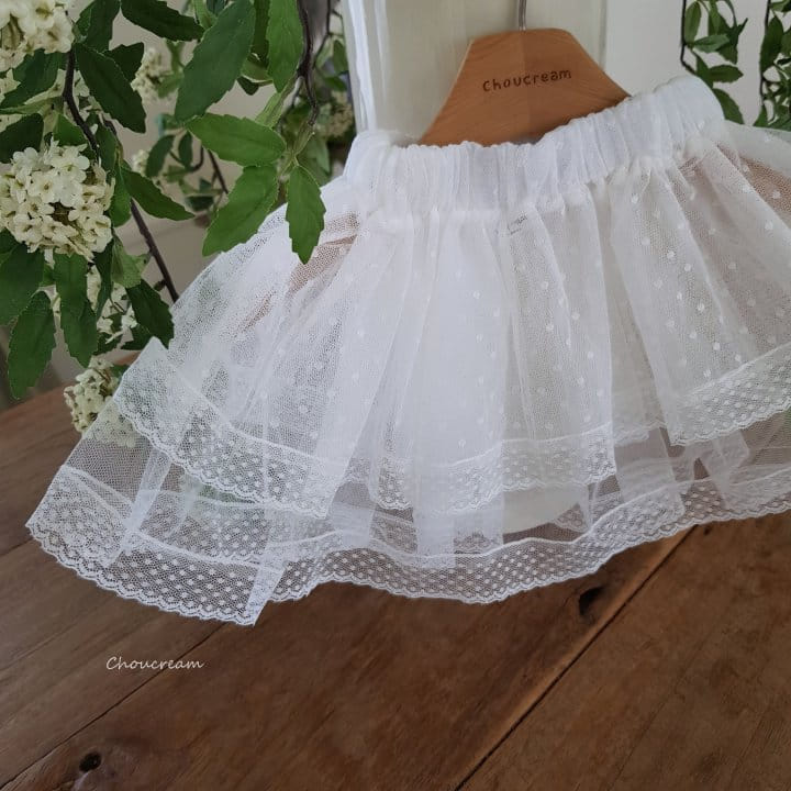 Choucream - Korean Baby Fashion - #babyoutfit - Kan Kan Lace Skirt - 5