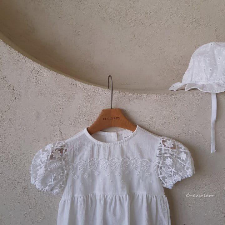 Choucream - Korean Baby Fashion - #smilingbaby - Lace Puff Body Suit - 3