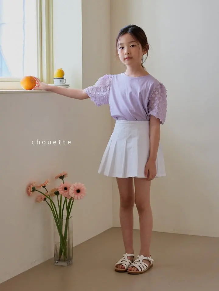 Chouette - Korean Children Fashion - #Kfashion4kids - Lavender Puff Tee