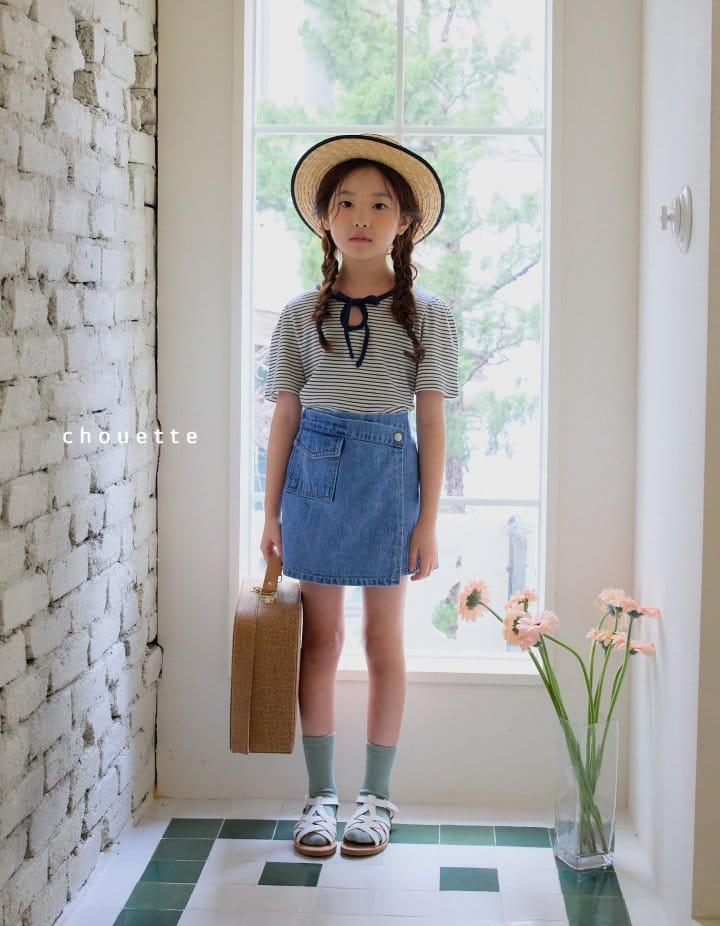 Chouette - Korean Children Fashion - #Kfashion4kids - Ribbon Puff Tee - 2