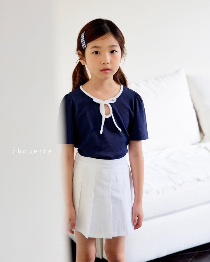 Chouette - Korean Children Fashion - #childrensboutique - Ribbon Puff Tee - 11