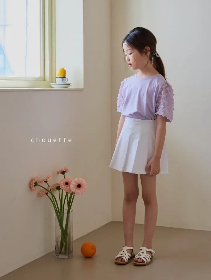 Chouette - Korean Children Fashion - #magicofchildhood - Lavender Puff Tee - 4