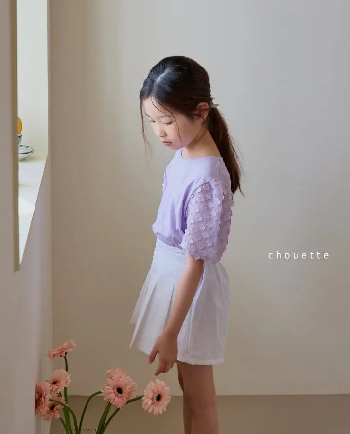 Chouette - Korean Children Fashion - #prettylittlegirls - Lavender Puff Tee - 5