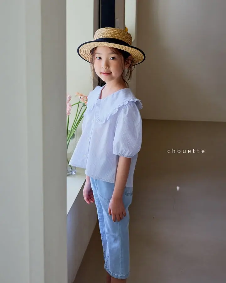 Chouette - Korean Children Fashion - #prettylittlegirls - Frill Collar Blouse - 8