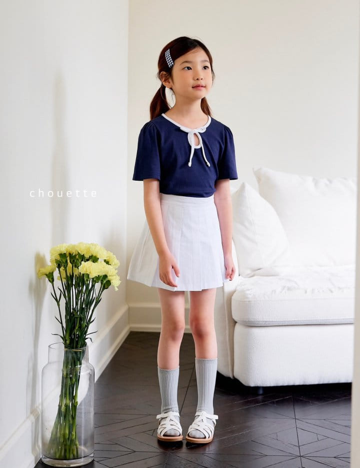 Chouette - Korean Children Fashion - #stylishchildhood - Ribbon Puff Tee - 9