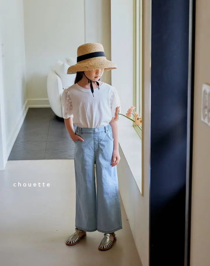 Chouette - Korean Children Fashion - #todddlerfashion - Lavender Puff Tee - 6