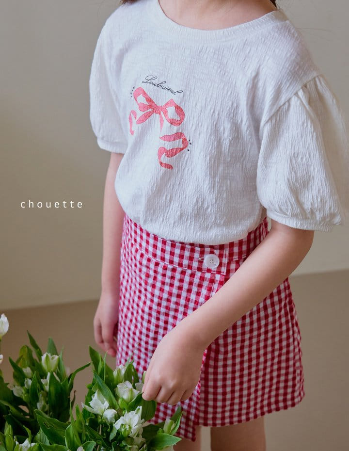 Chouette - Korean Children Fashion - #toddlerclothing - Lulu Ribbon Tee - 6