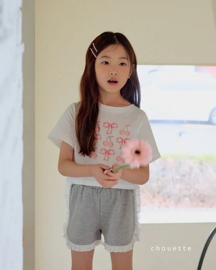 Chouette - Korean Children Fashion - #toddlerclothing - Cherry Tee - 5