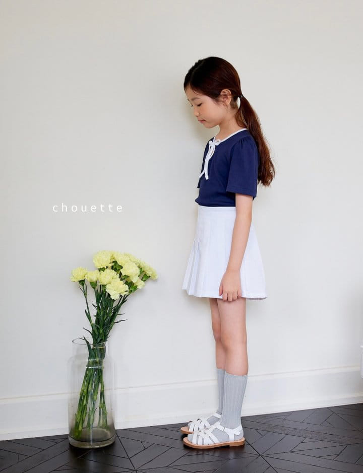 Chouette - Korean Children Fashion - #toddlerclothing - Ribbon Puff Tee - 8