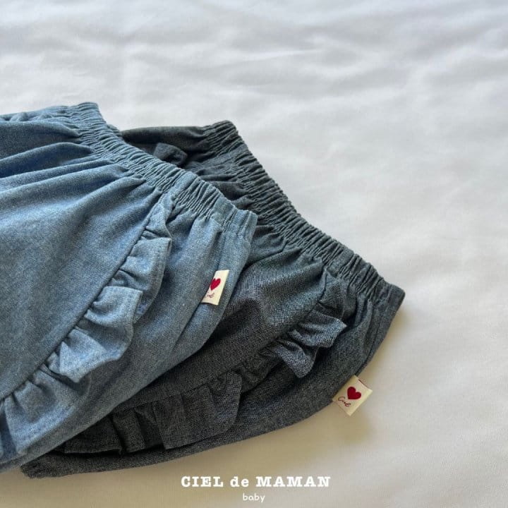 Ciel De Maman - Korean Baby Fashion - #babyboutique - Denim Frill Bloomers - 6