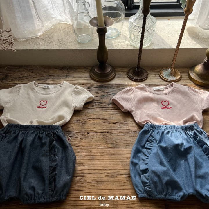 Ciel De Maman - Korean Baby Fashion - #babyboutique - Denim Frill Bloomers - 7