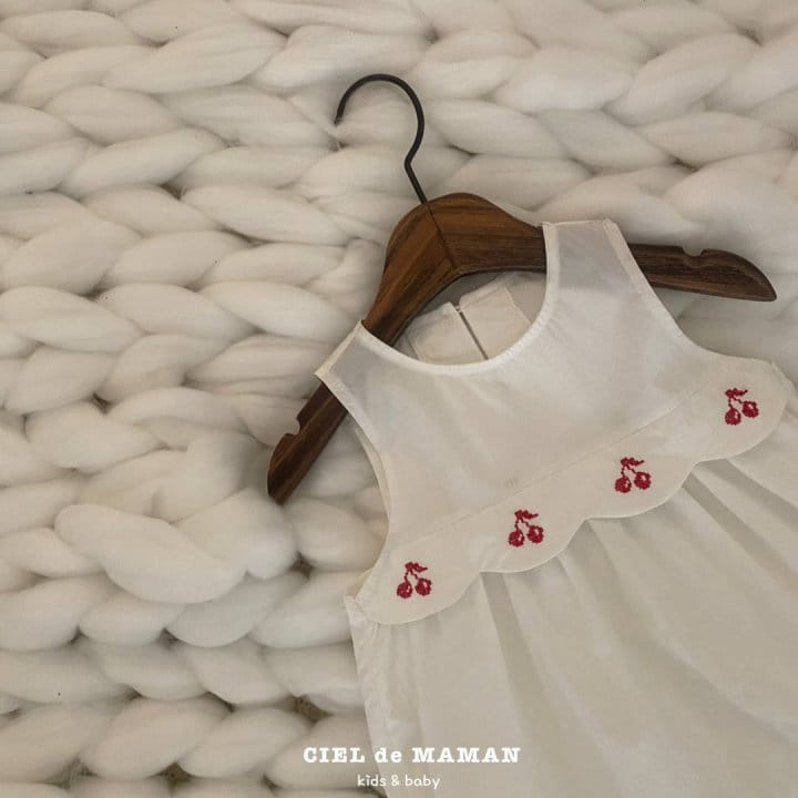 Ciel De Maman - Korean Baby Fashion - #babyfashion - Cherry One-Piece - 6