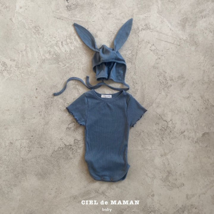 Ciel De Maman - Korean Baby Fashion - #babyfever - Bunny Eyelet Body Suit - 2