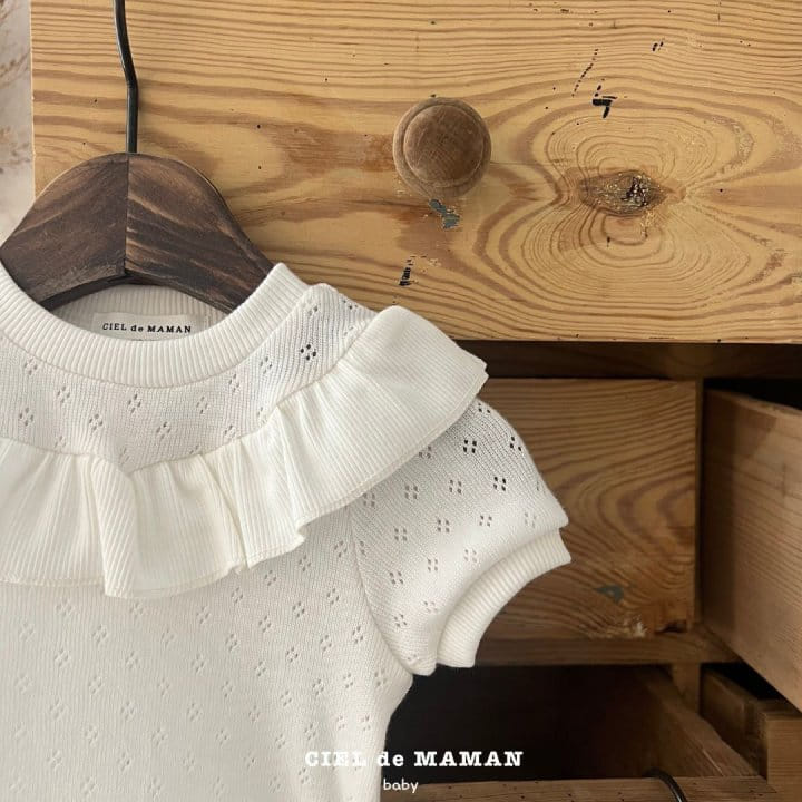 Ciel De Maman - Korean Baby Fashion - #babyoninstagram - Knit Frill Body Suit - 7