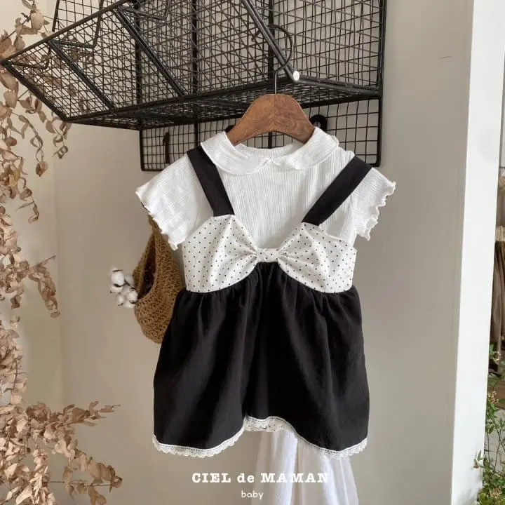 Ciel De Maman - Korean Baby Fashion - #babyoninstagram - Ribbon Body Suit - 6